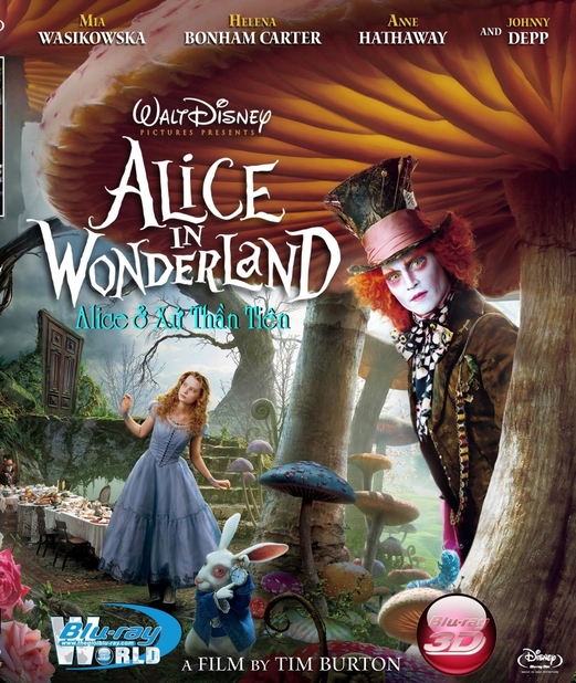 D001. Alice In Wonderland - Alice Ở Xứ Sở Thần Tiên 3D 25G(DTS-HD 5.1)  